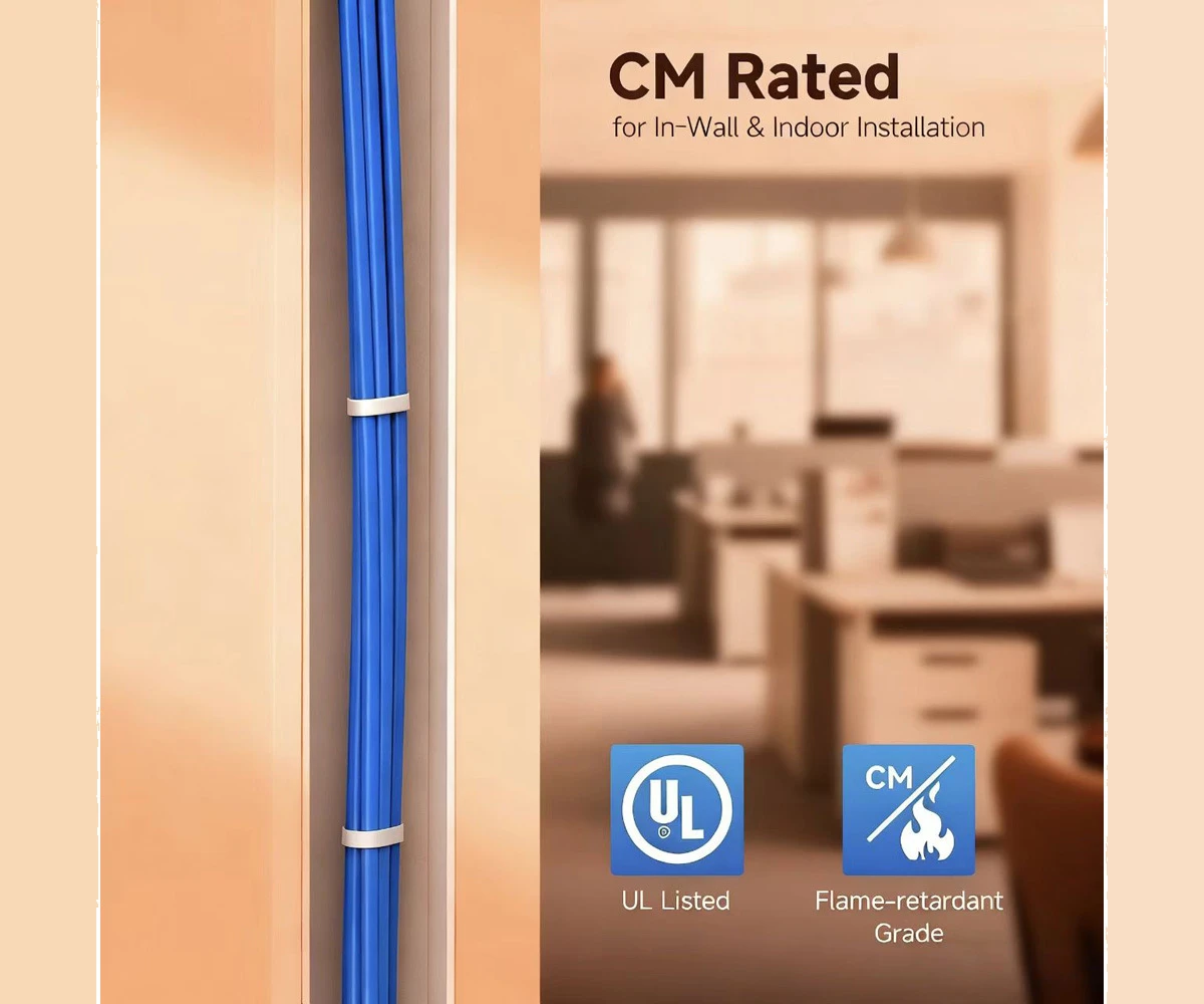 CAT6A 23AWG CM bulk Ethernet cable